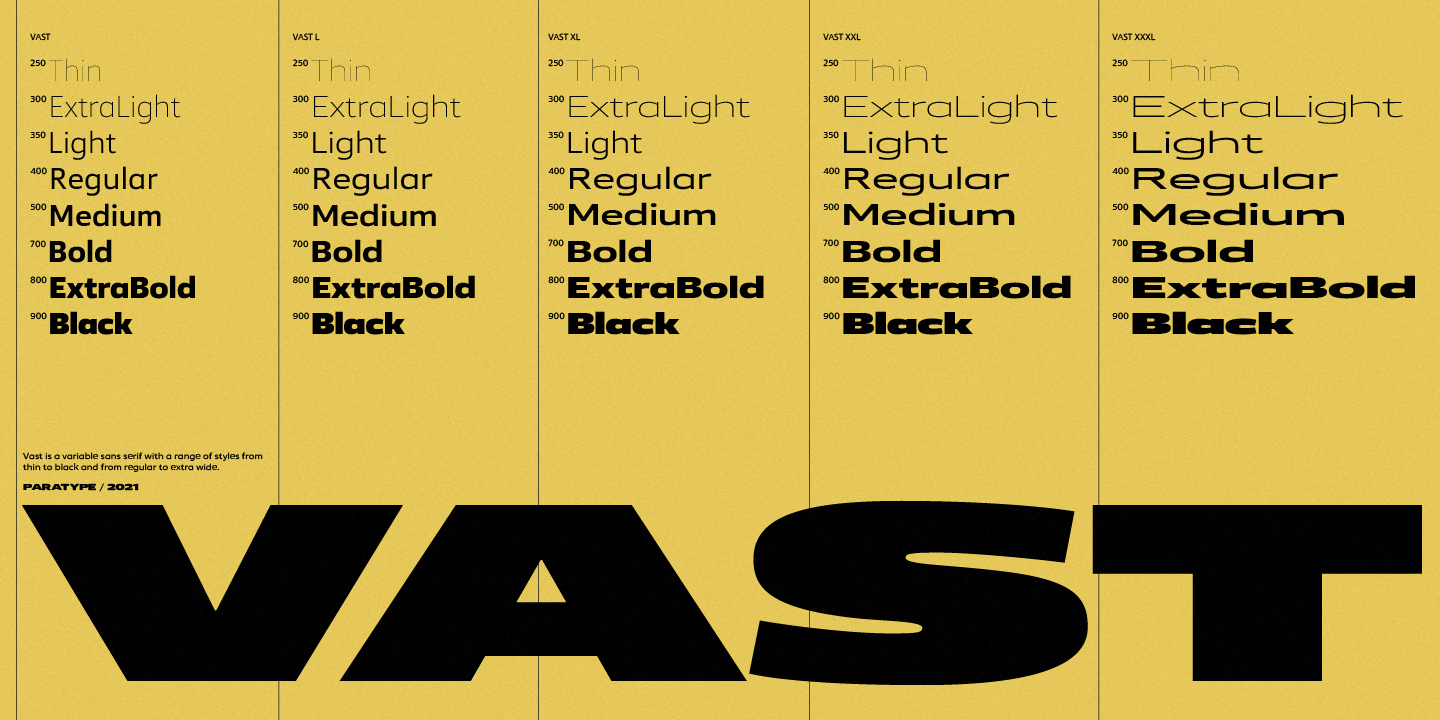 Vast Xxxl Thin Myfonts