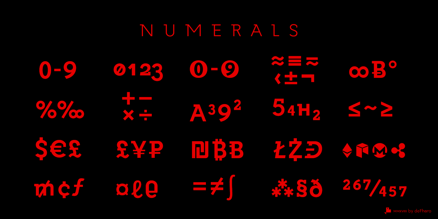 字體預覽樣張