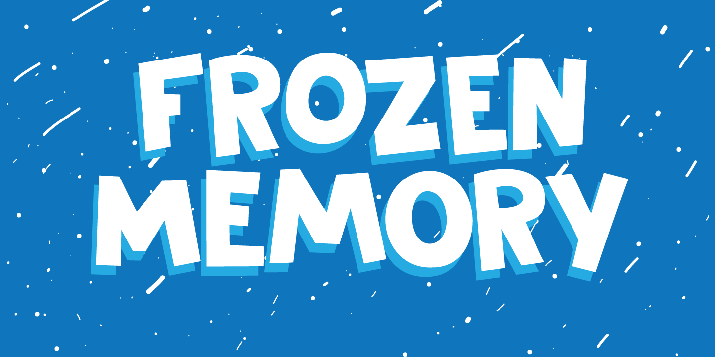 frozen memory dots 购买字体授权,frozen memory dots regular 购买
