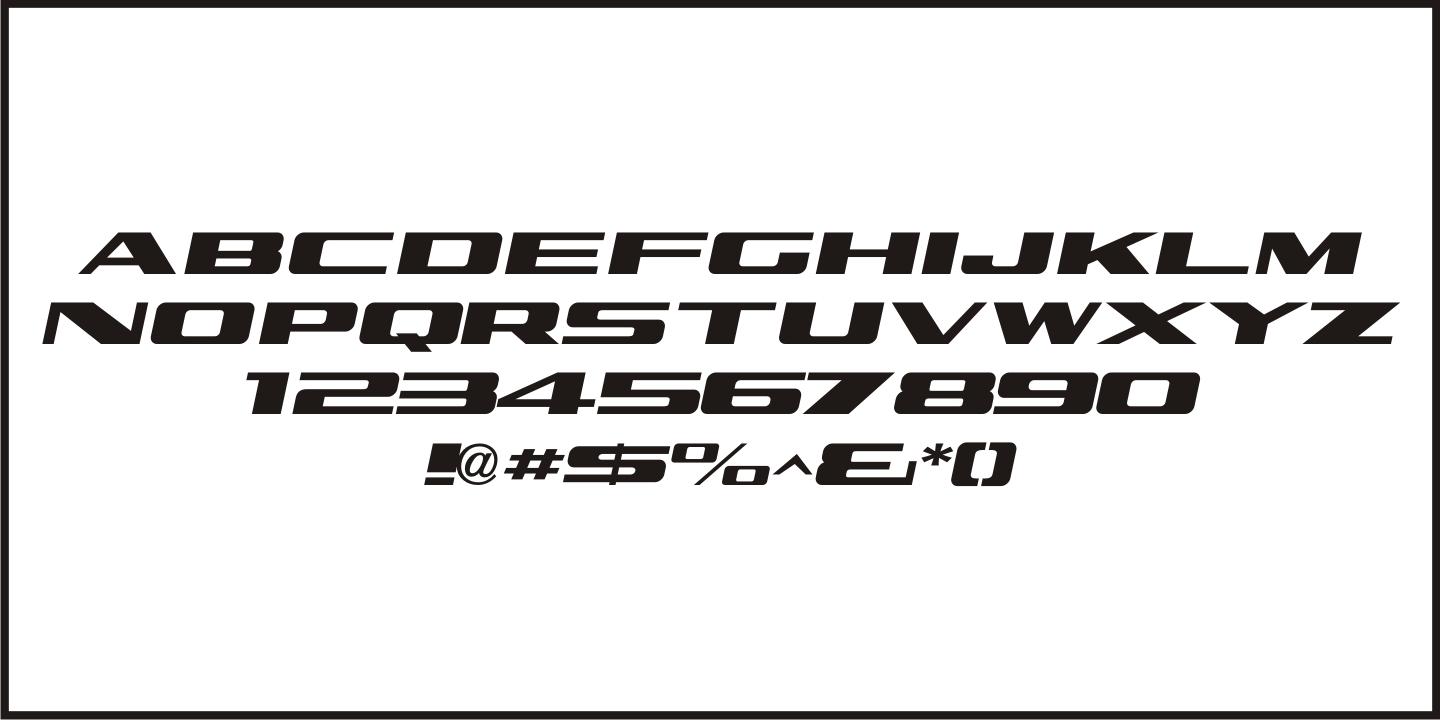 字體預覽樣張