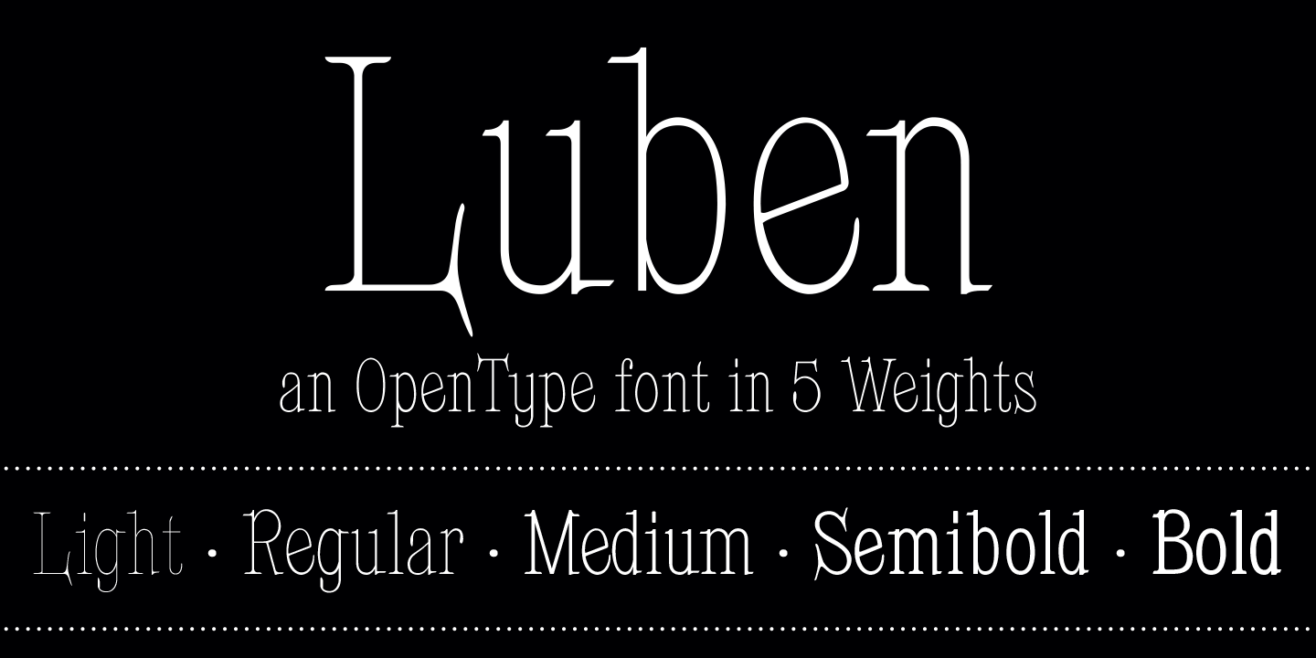 字体预览样张