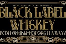 H74 Black Label Whiskey