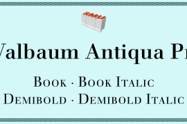 Walbaum Antiqua Pro Demibold