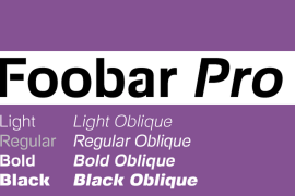 Foobar Pro Black Oblique