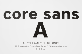 Core Sans A 85 Heavy