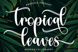 Tropical Leaves Italic