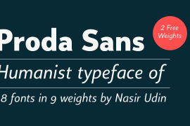 Proda Sans Semi Bold Italic