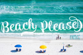 Beach Please Vintage