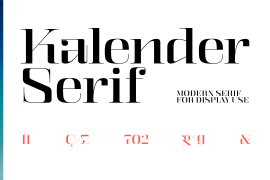 Kalender Serif No 2