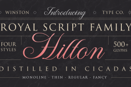 WT Hilton Script Monoline