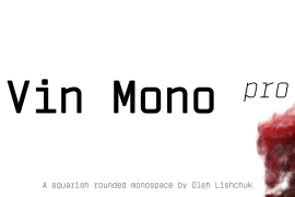 Vin Mono Pro Extra Bold Italic