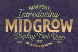 Midgrow Font Duo Script