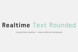 Realtime Text Rounded Black