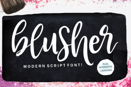 Blusher Script Regular