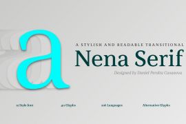 Nena Serif Heavy Italic