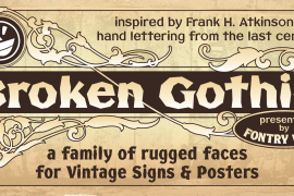 FHA Broken Gothic Poster