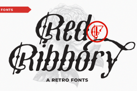 Red Ribbory Rough Italic