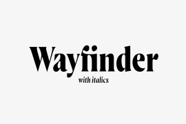 Wayfinder CF Heavy Italic