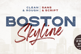 Boston Skyline Swashes Clean