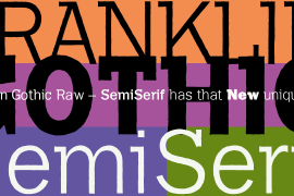Franklin Gothic Raw Semi Serif Ultra