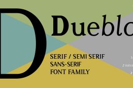Dueblo Sans Regular Italic