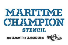 Maritime Champion Bold Stencil