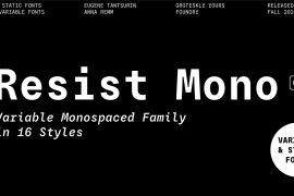 Resist Mono Light Italic