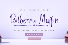 Bilberry Muffin Cyr Gr Script