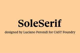Sole Serif VF Titling Italic