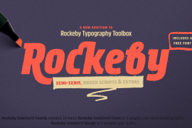 Rockeby Semi Serif Rough Black Italic