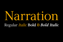 Narration Bold Italic