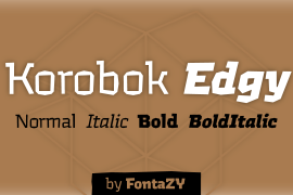 Korobok Edgy Bold Italic