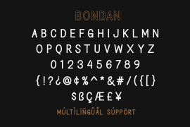 Bondan Regular Outline Bold