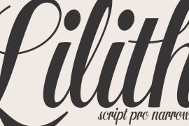 Lilith Script Pro Narrow Black