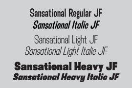 Sansational JF Pro Italic