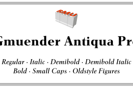 Gmuender Antiqua Pro Bold