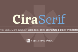 Cira Serif Black Italic