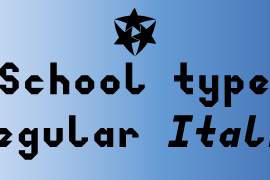 School Type Italic