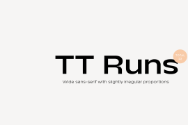TT Runs ExtraBold Italic