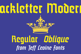 Blackletter Moderne JNL Oblique