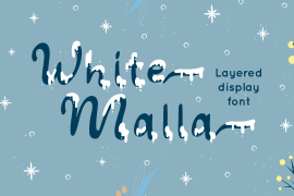 White Malla Display