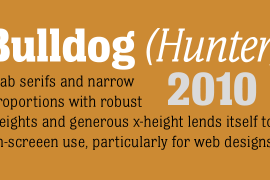 Bulldog Hunter Std Bold Italic