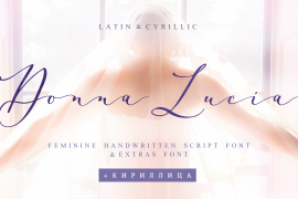 Donna Lucia Cyrillic Script