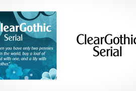 Clear Gothic Serial Heavy