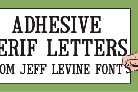 Adhesive Serif Letters JNL