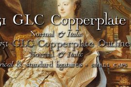 1751 GLC Copperplate Outline Italic