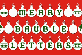 Merry Bauble Letters