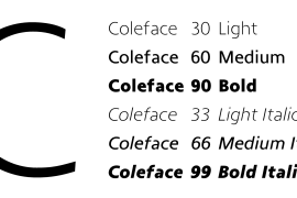 Coleface 99 Bold Italic
