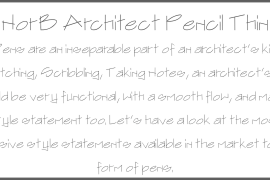 NorB ARCHITECT PENCIL Bold Round