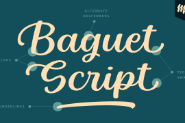 Baguet Script Bold italic